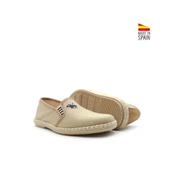Alpargata beige con elástico