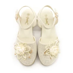 Alpargata ceremonia beige