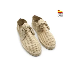 Alpargata cordón beige
