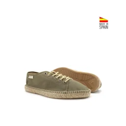 Alpargata cordones khaki
