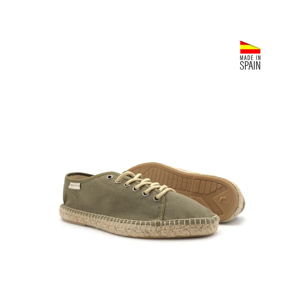 Alpargata cordones khaki