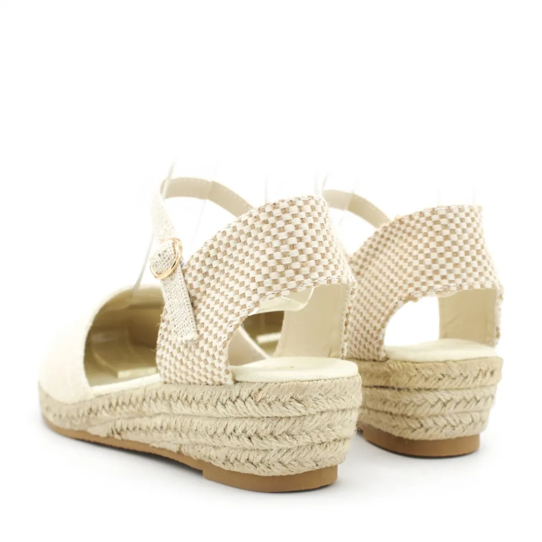Alpargata cuña C209 beige