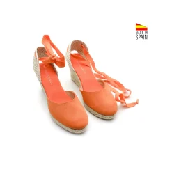Alpargata cuña valenciana new naranja