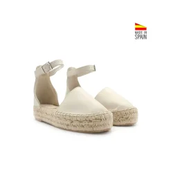 Alpargata de plataforma beige
