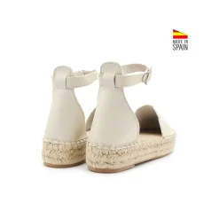 Alpargata de plataforma beige
