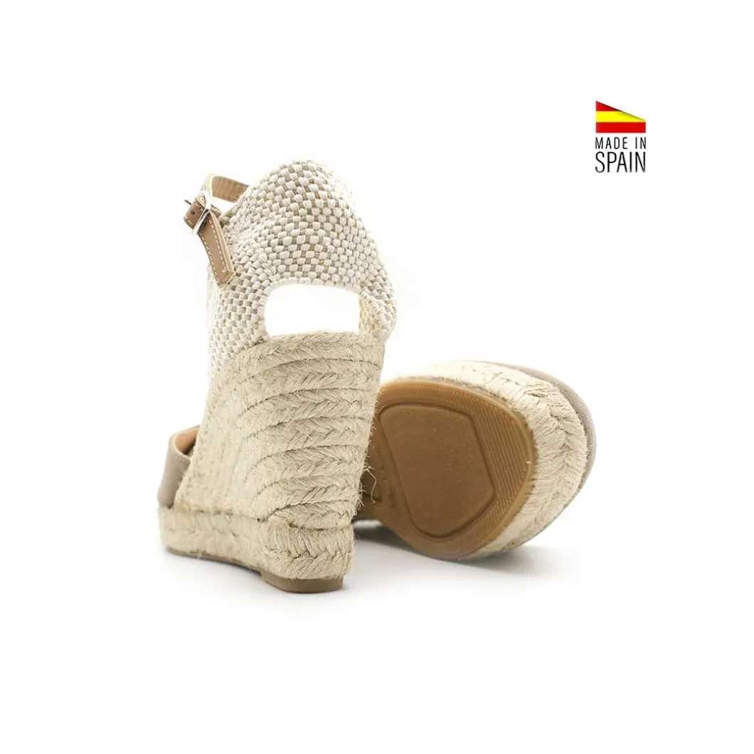 Alpargata hebilla Taupe