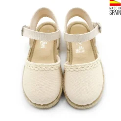 Alpargata niña 263 beige