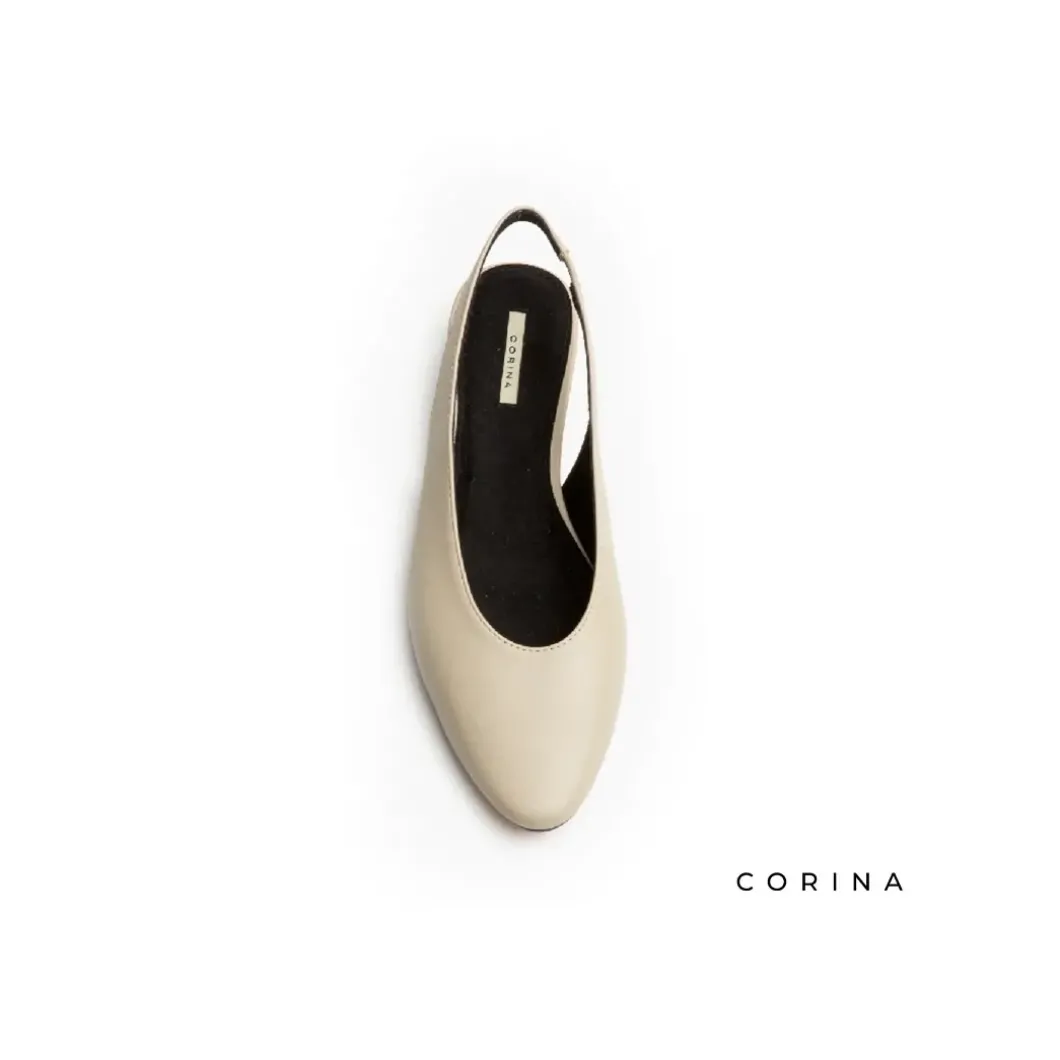 Bailarina beige destalonada
