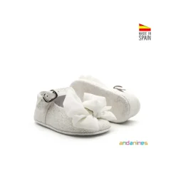 Bailarina blanca bebé de glitter