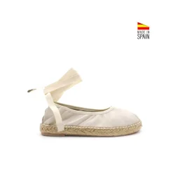 Bailarina esparto piel beige