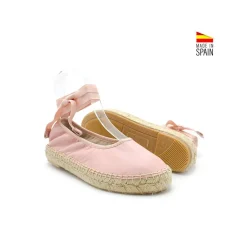 Bailarina esparto piel rosa
