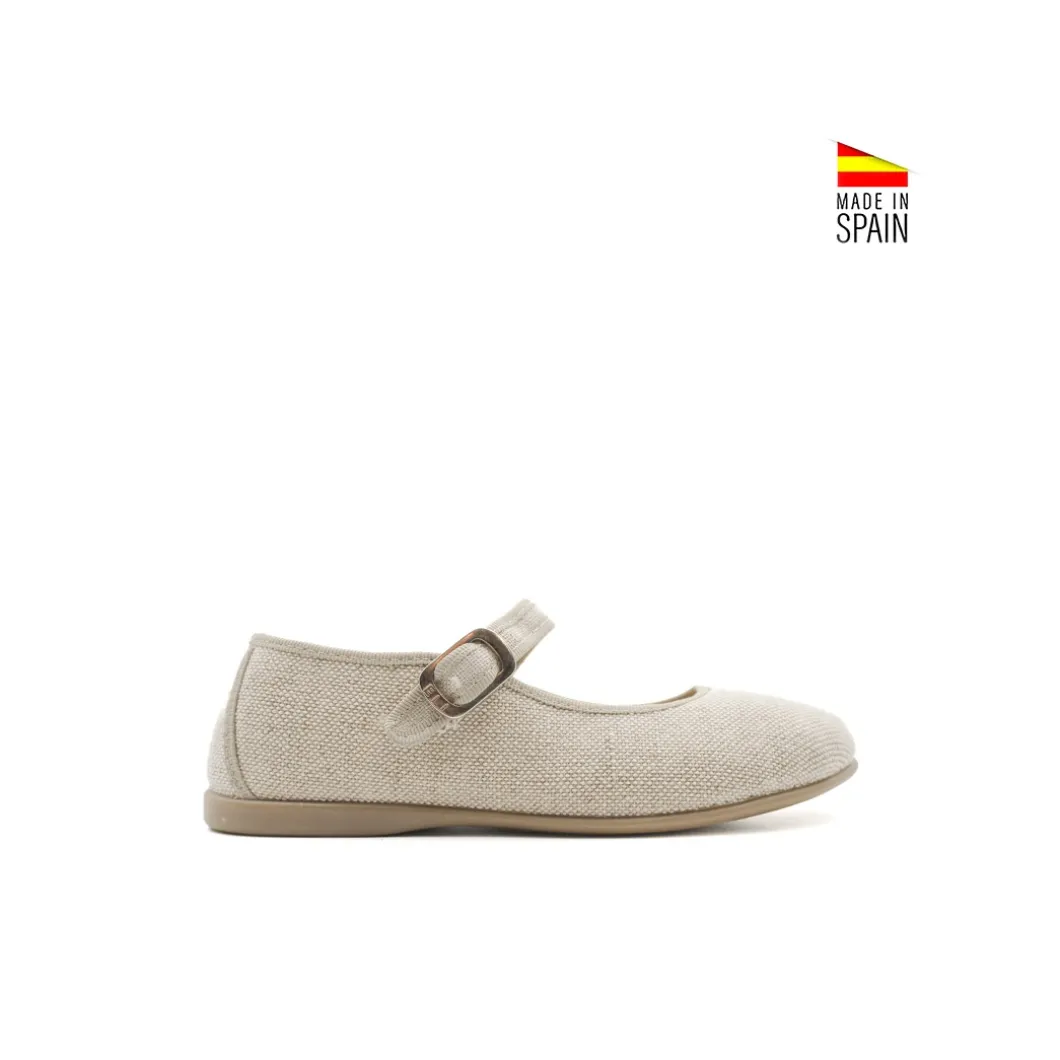 Bailarina lino beige