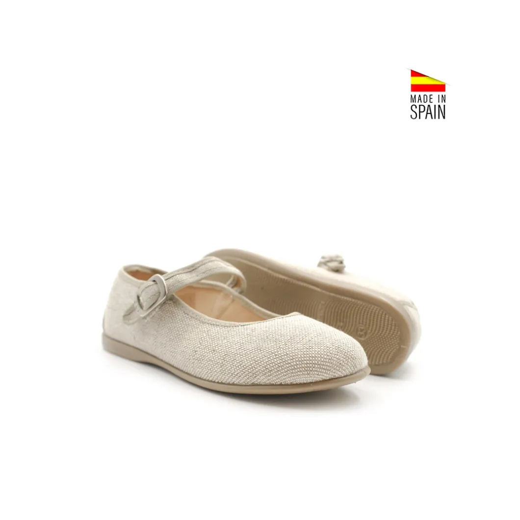 Bailarina lino beige
