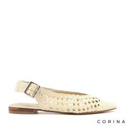 Bailarina trenzada beige