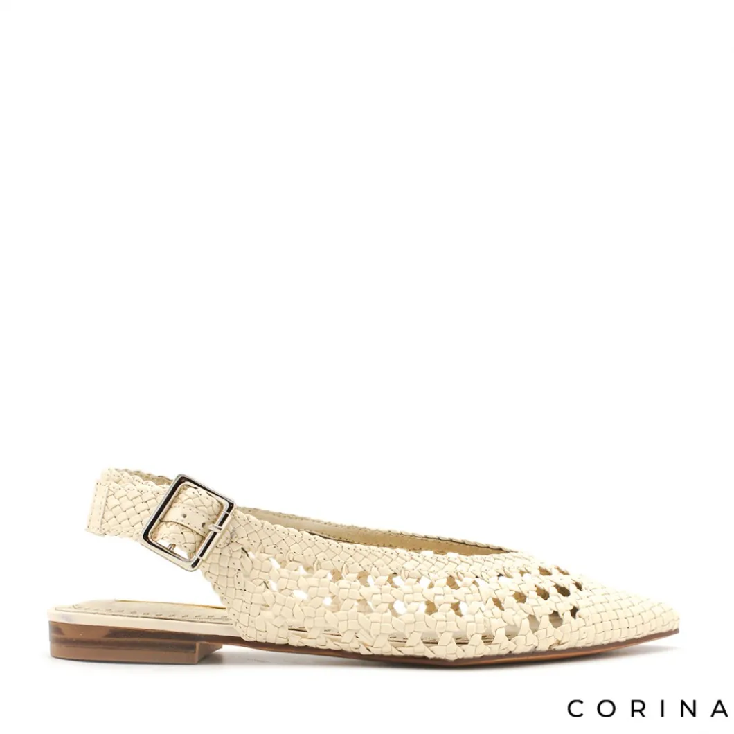 Bailarina trenzada beige