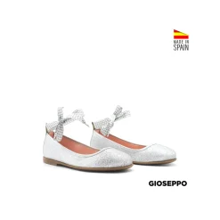 Bailarinas atadas glitter plata
