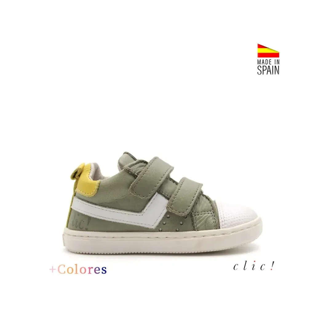 Bamba L velcros piel de Clic!
