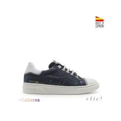 Bamba navy piel Clic!
