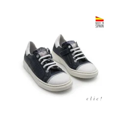 Bamba navy piel Clic!