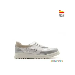 Bamba plata glitter Andanines