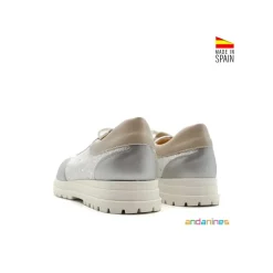Bamba plata glitter Andanines