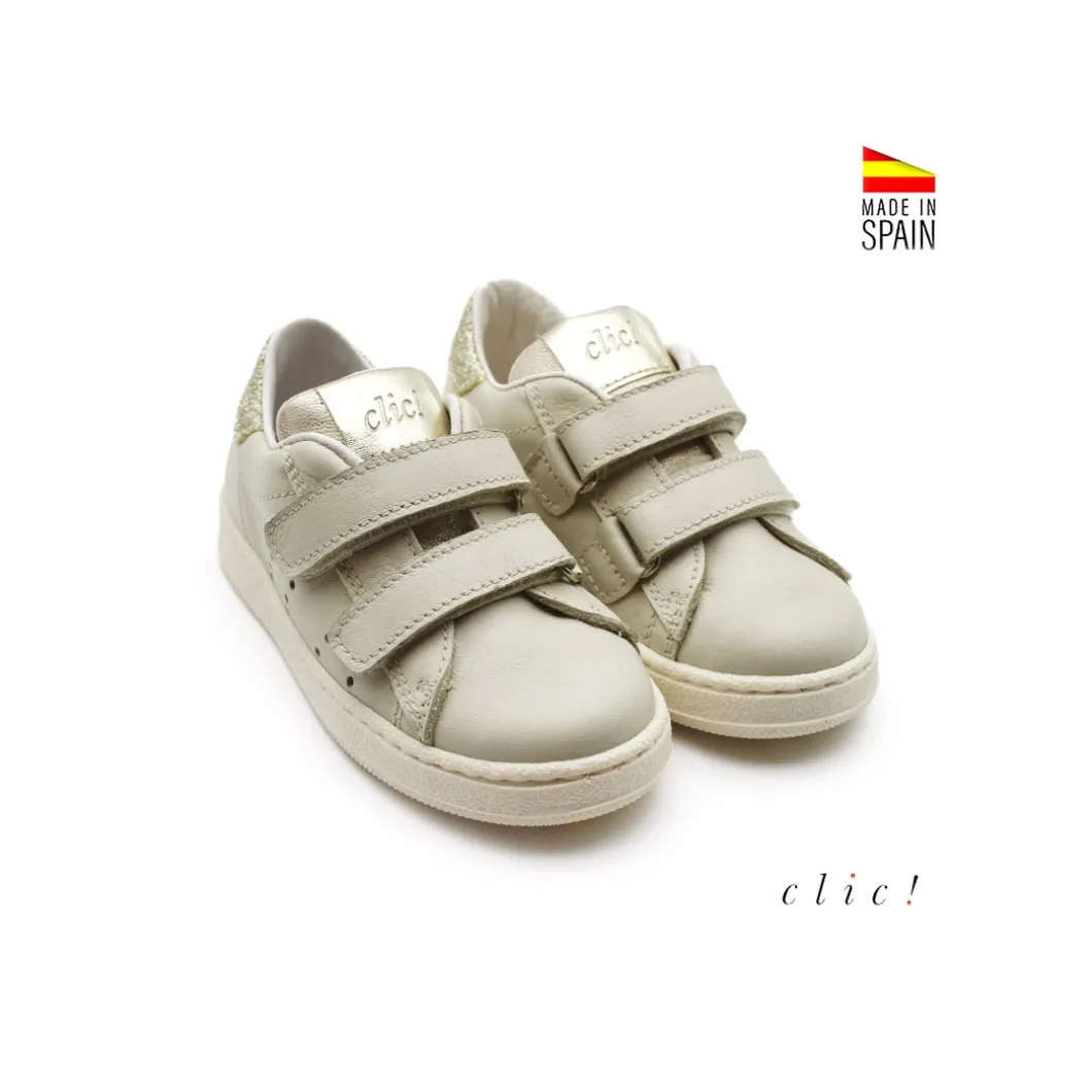 Bamba velcros pastel glitter Clic!