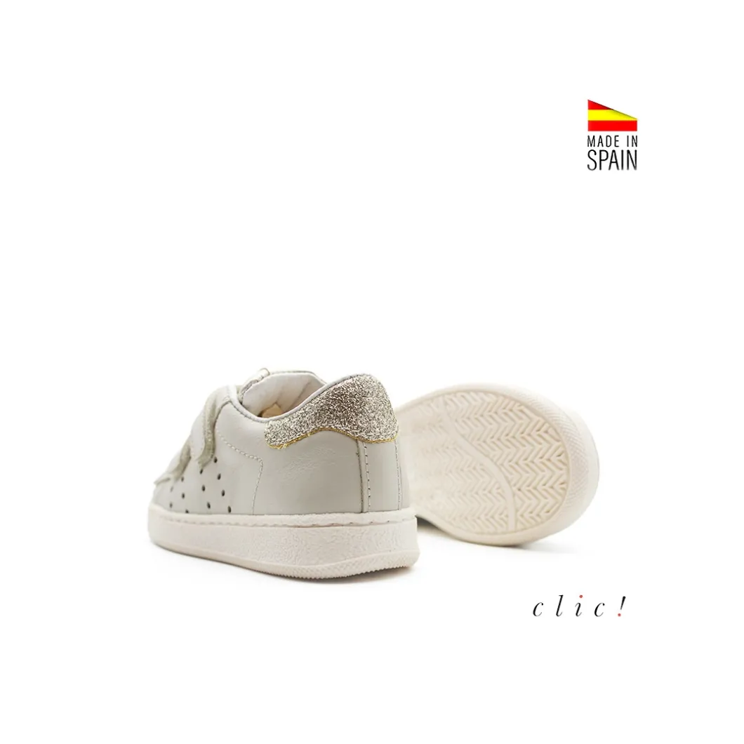 Bamba velcros pastel glitter Clic!