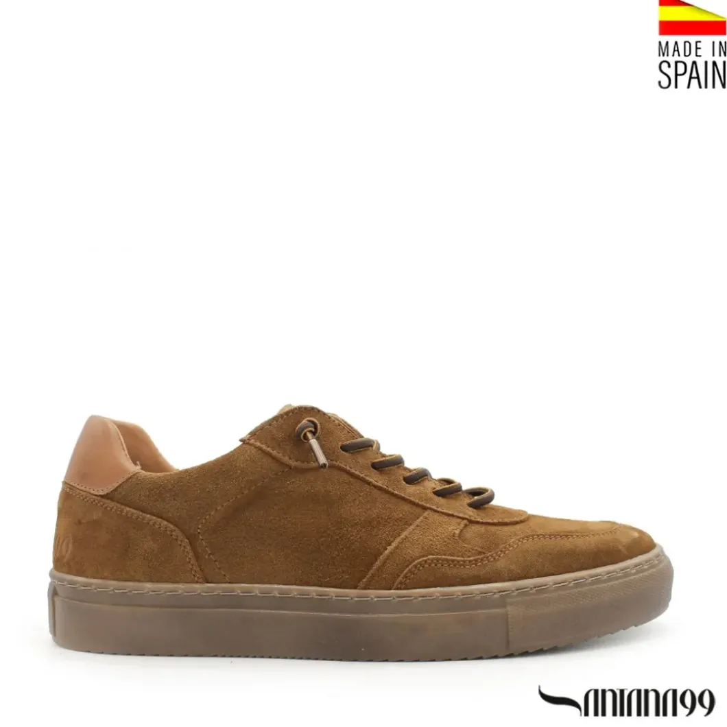 Bambas de vestir serraje camel