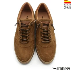 Bambas de vestir serraje camel