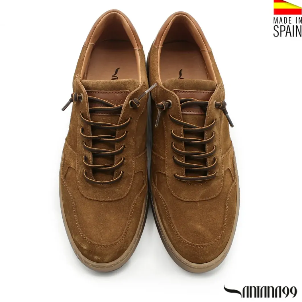 Bambas de vestir serraje camel