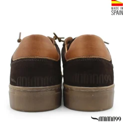 Bambas de vestir serraje marrón