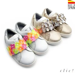 BAMBAS NIÑA VELCRO FLORES CLIC!