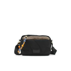 Bandolera negro nylon con monedero