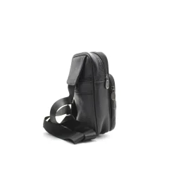 Bandolera pequeña cuero negra