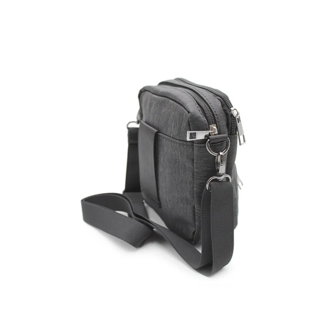 Bandolera riñonera gris