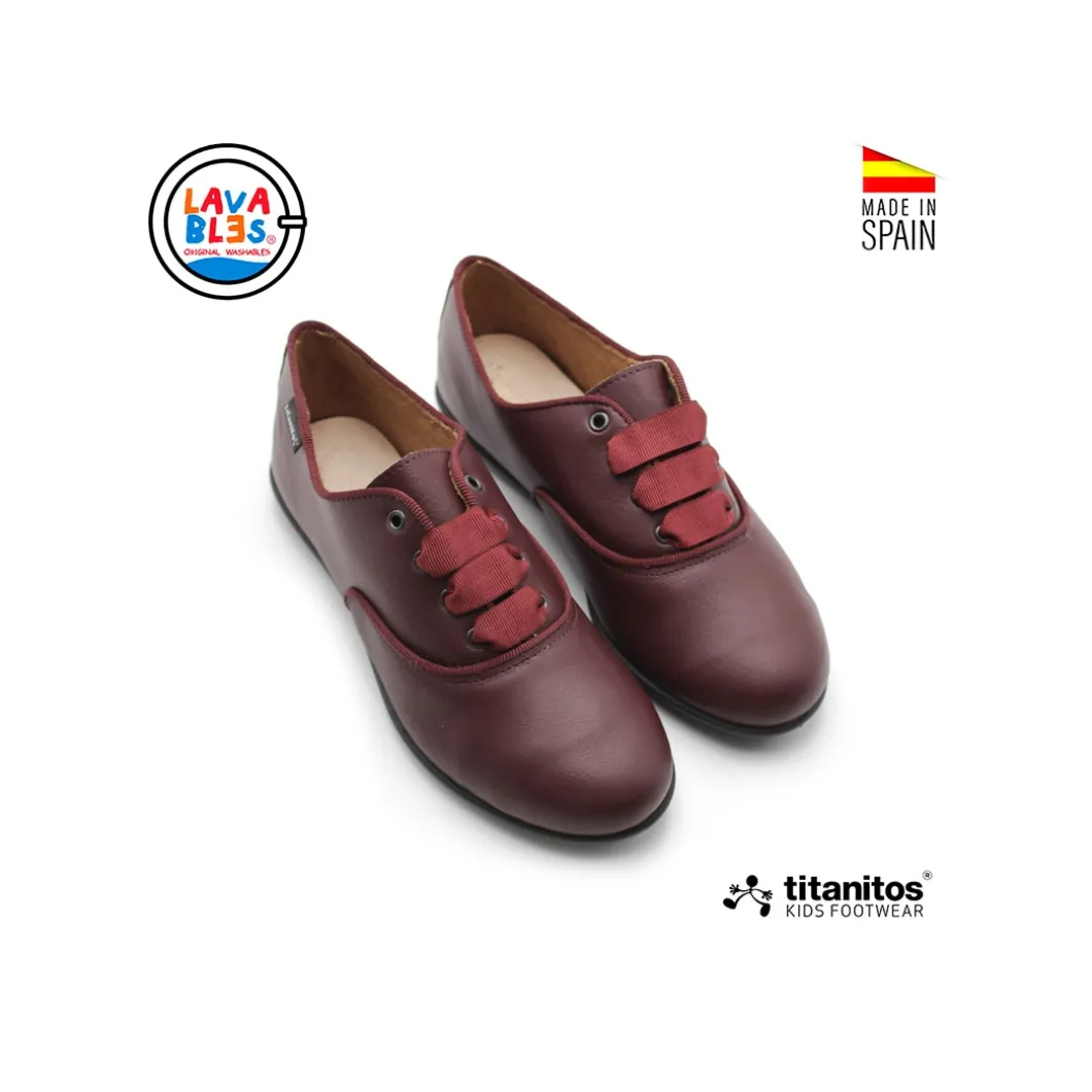 Blucher lavables burdeos