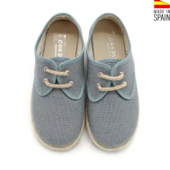 Blucher lino azul indigo