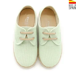 Blucher lino verde agua
