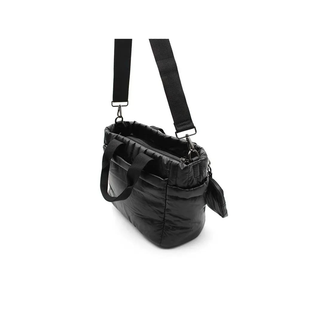 Bolso acolchado negro