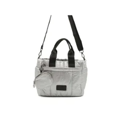 Bolso acolchado plata