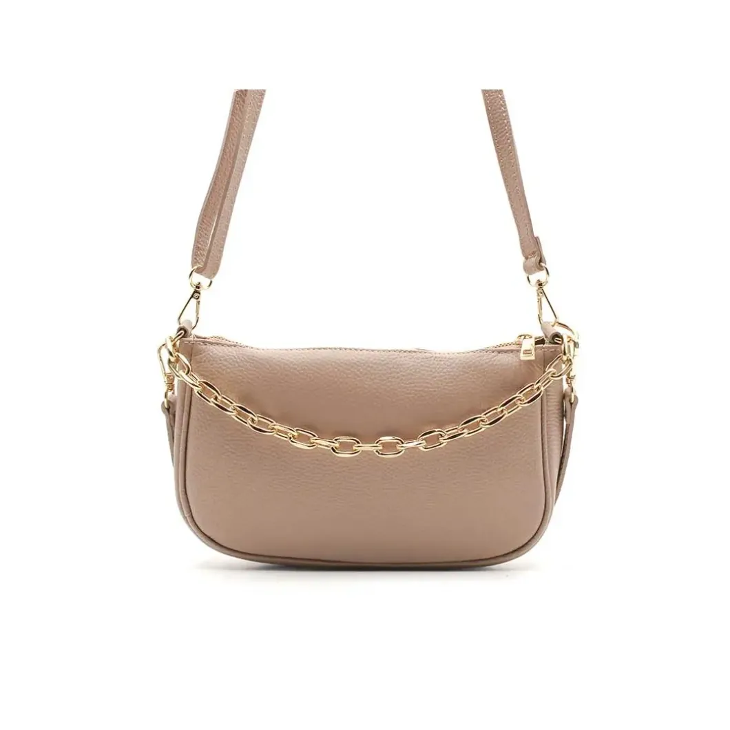 Bolso bandolera nude piel cadena