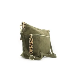 Bolso bandolera serraje verde