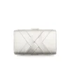 Bolso clutch plateado