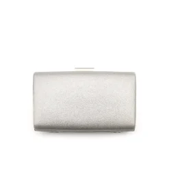 Bolso clutch plateado