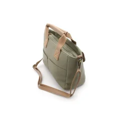 Bolso con solapa​ khaki