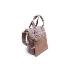 Bolso malva nylon con monedero