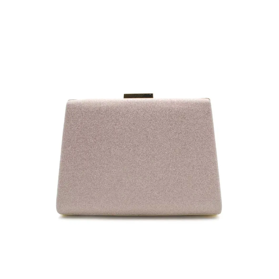 Bolso mano lurex brillo rosa