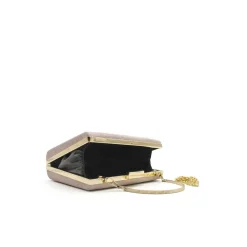 Bolso mano lurex brillo rosa