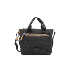 Bolso negro nylon con monedero
