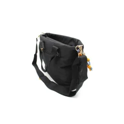 Bolso negro nylon con monedero